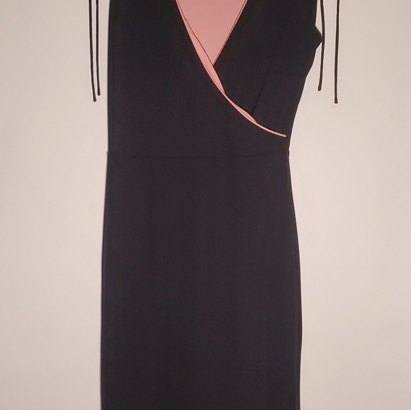 EXPRESS Pink/Black Reversible Dress WOMENS Size 3/4 - Picture 5 of 16